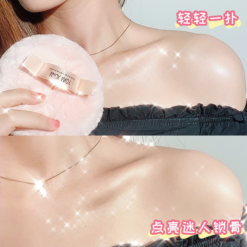 Bông phấn nhũ bắt sáng hạt siêu mịn, Make up ball MACK ANDY