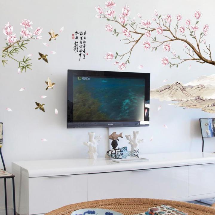 Decal dán tường cành hoa đào Sticker Tranh Dán Tường SK9286-flowerdecal