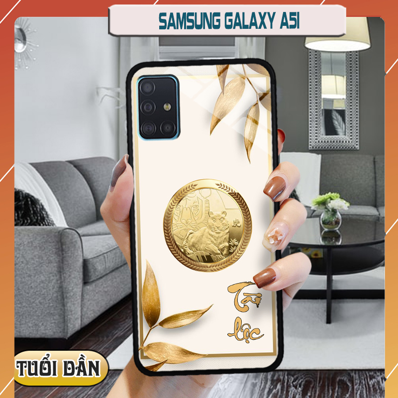 Ốp lưng kính 12 con giáp cho Samsung Galaxy A51