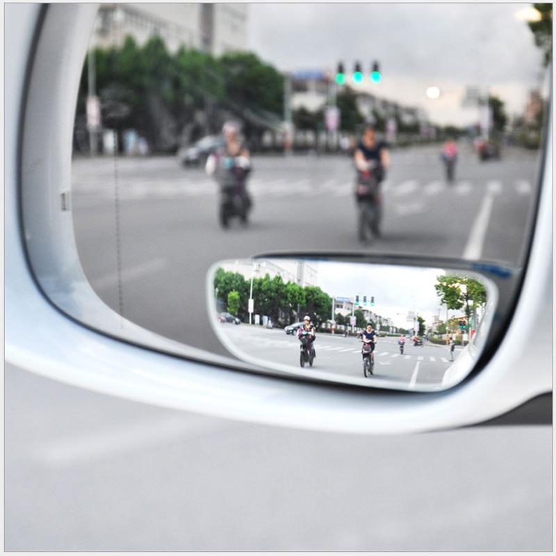Cặp Gương Cầu Lồi Dẹt Xóa Điểm Mù Ô Tô