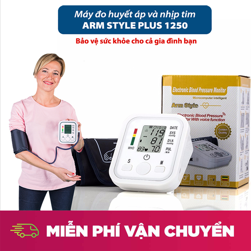 Máy Đo Huyết Áp Nhật Loại Tốt - Máy đo huyết áp Omron HEM , MÁY ĐO HUYẾT ÁP ARM STYLE - Máy đo huyết áp , nhịp tim tự động chuẩn xác , nhanh chóng BẢO HÀNH 12 THÁNG