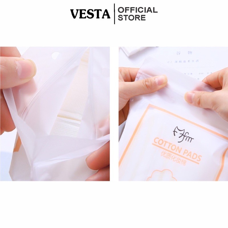 Bông tẩy trang con mèo 3 lớp Cotton Pads túi 222 miếng