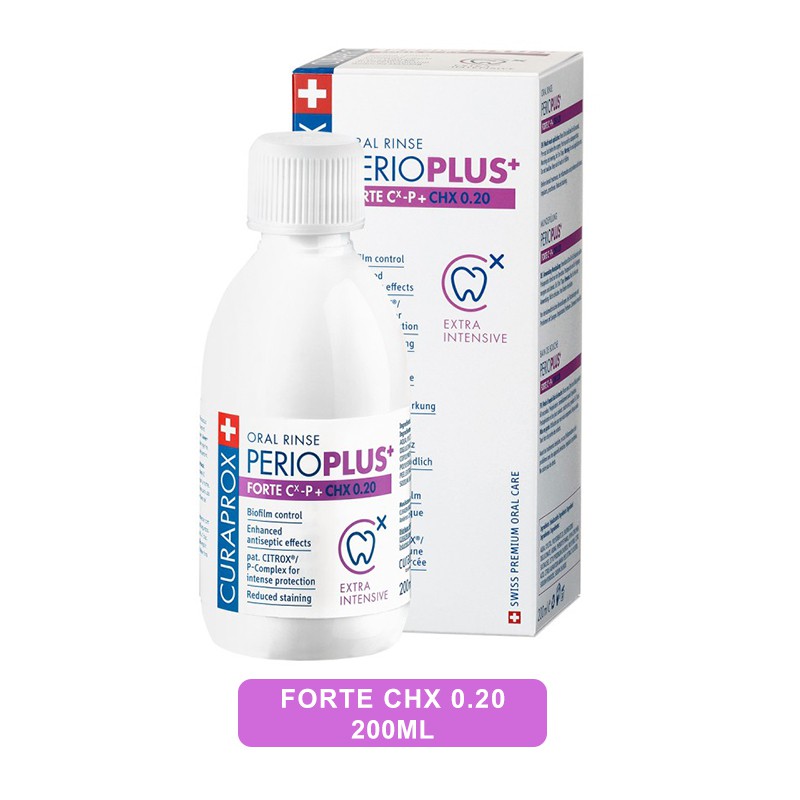 [VIÊM LỢI-VIÊM NƯỚU, NHA CHU] Nước súc miệng sát khuẩn Curaprox Perio Plus 200ml