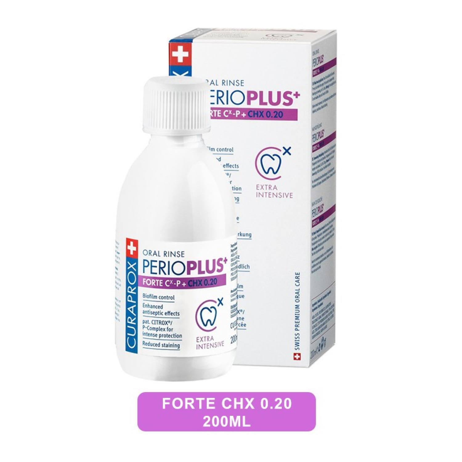 [VIÊM LỢI-VIÊM NƯỚU, NHA CHU] Nước súc miệng sát khuẩn Curaprox Perio Plus 10ml 200ml