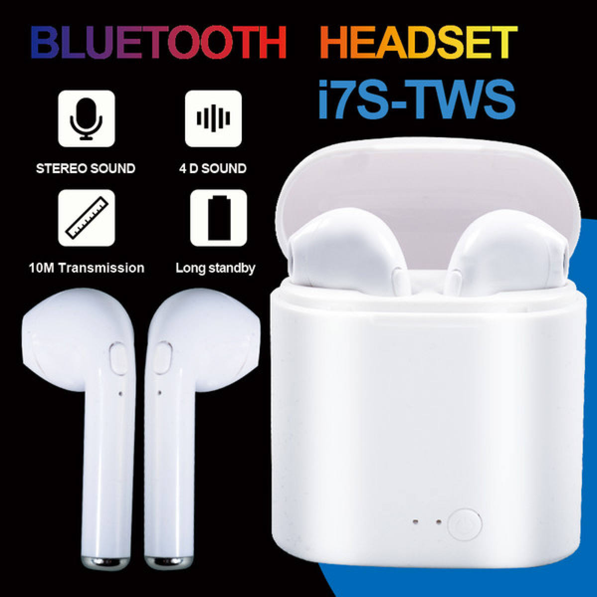 Tai Nghe Bluetooth I7S - Loại Xịn Không Dây I7S Tws