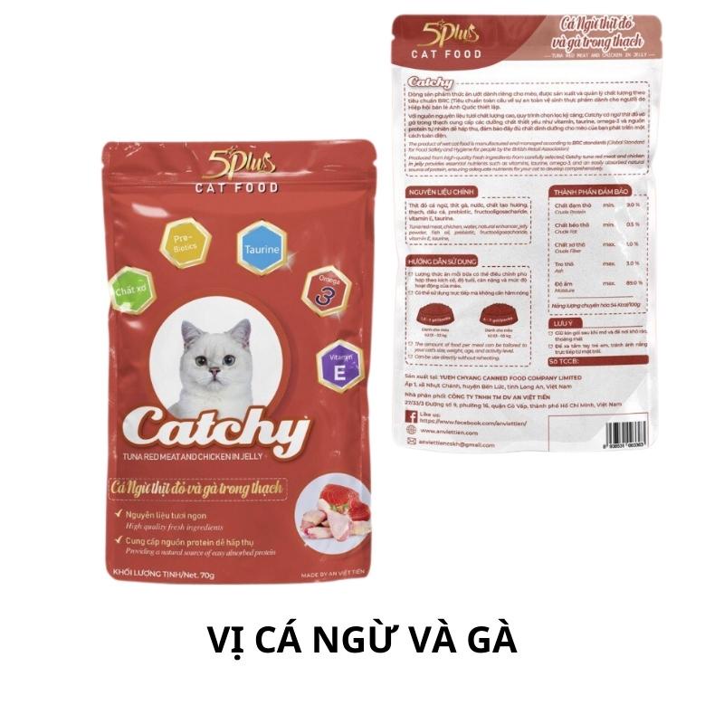 Pate Catchy (5Plus) Cho Mèo Mọi Lứa Tuổi 70g - Nôngtrạithúcưng.com