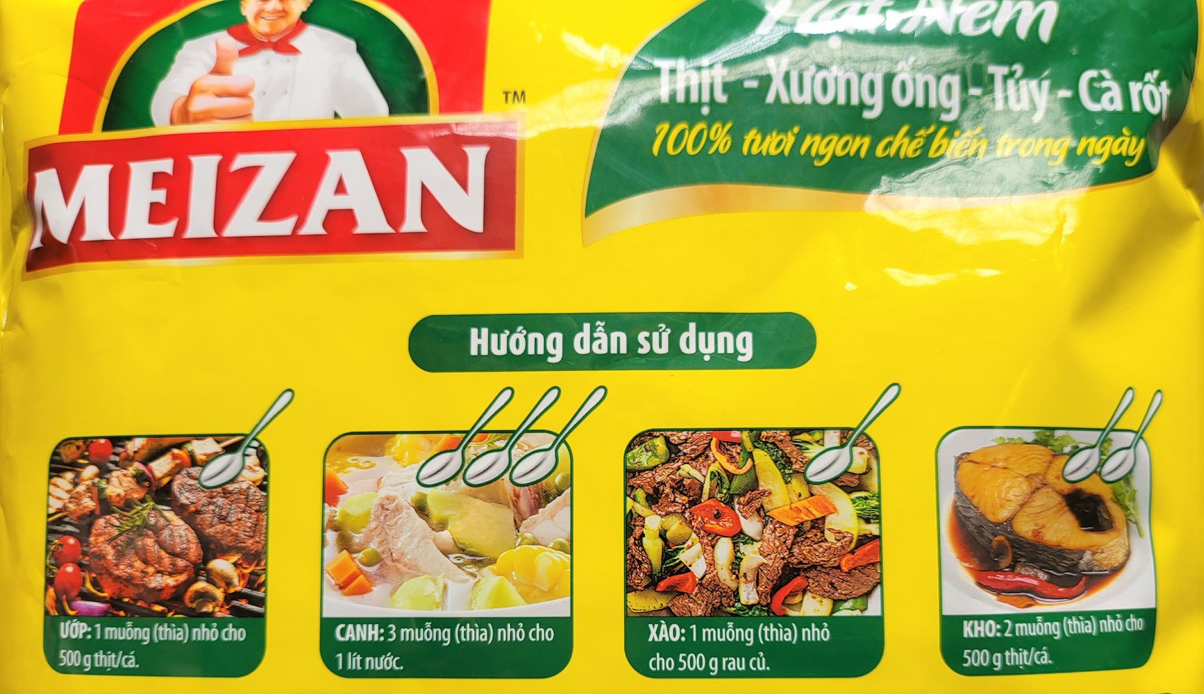 [GÓI LỚN 1.8 Kg] HẠT NÊM VỊ HEO [VN] MEIZAN Pork Seasoning