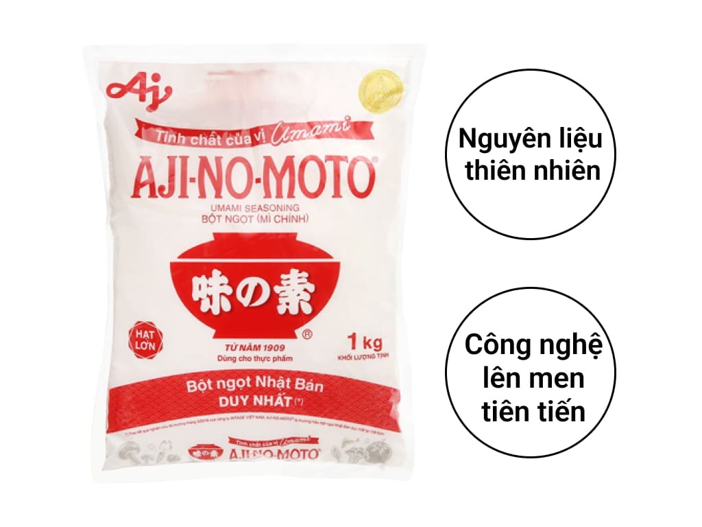 Bột ngọt Ajinomoto hạt lớn gói 1kg