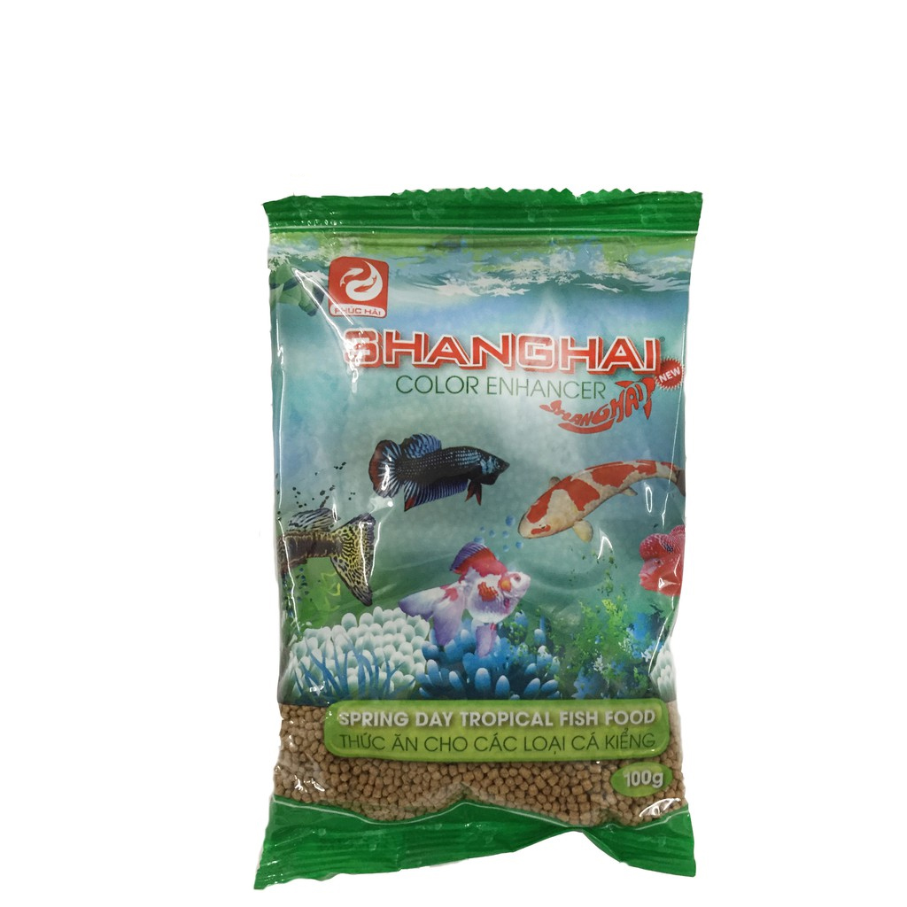 Thức Ăn Cá ShangHai Viên Nhỏ 100g - Cám Cá Cảnh