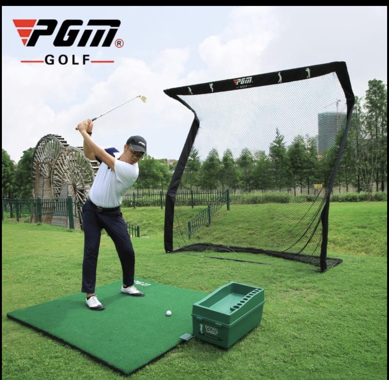 Bộ khung lưới tập swing golf hình chữ z -pgm
