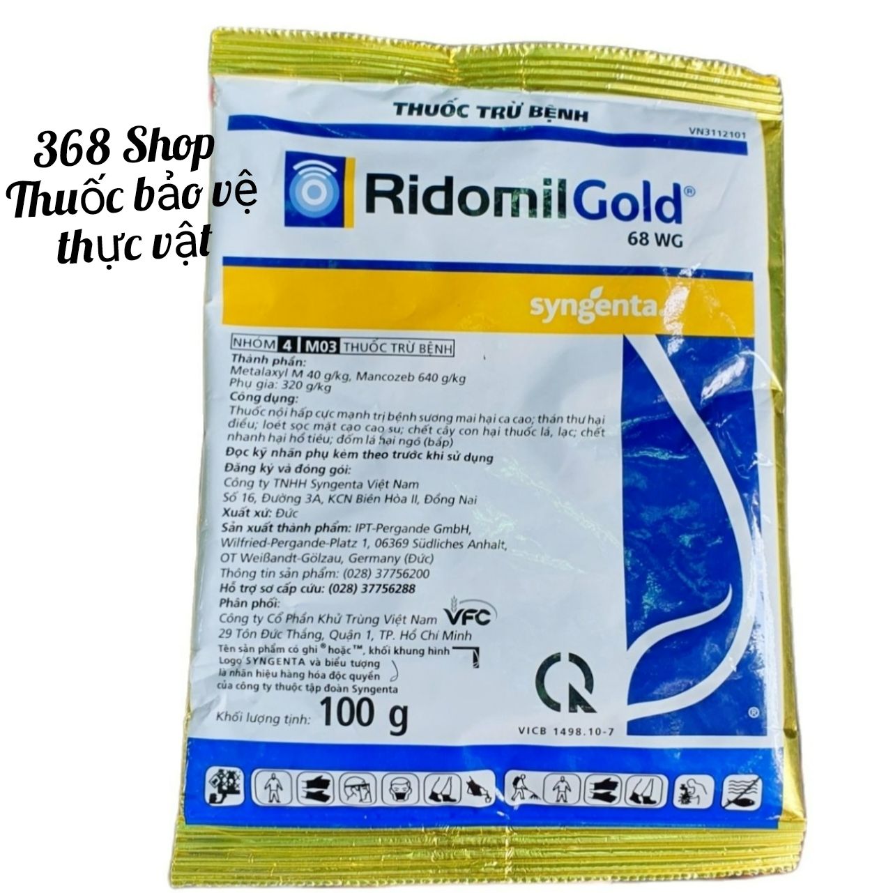💎 thuốc trừ bệnh cây trồng ridomil gold 668wg ..💖