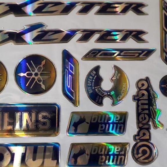 Bộ tem exciter độ màu xanh