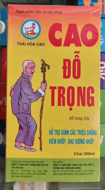 siro CAO ĐỖ TRỌNG thái hòa cao chai 200ml