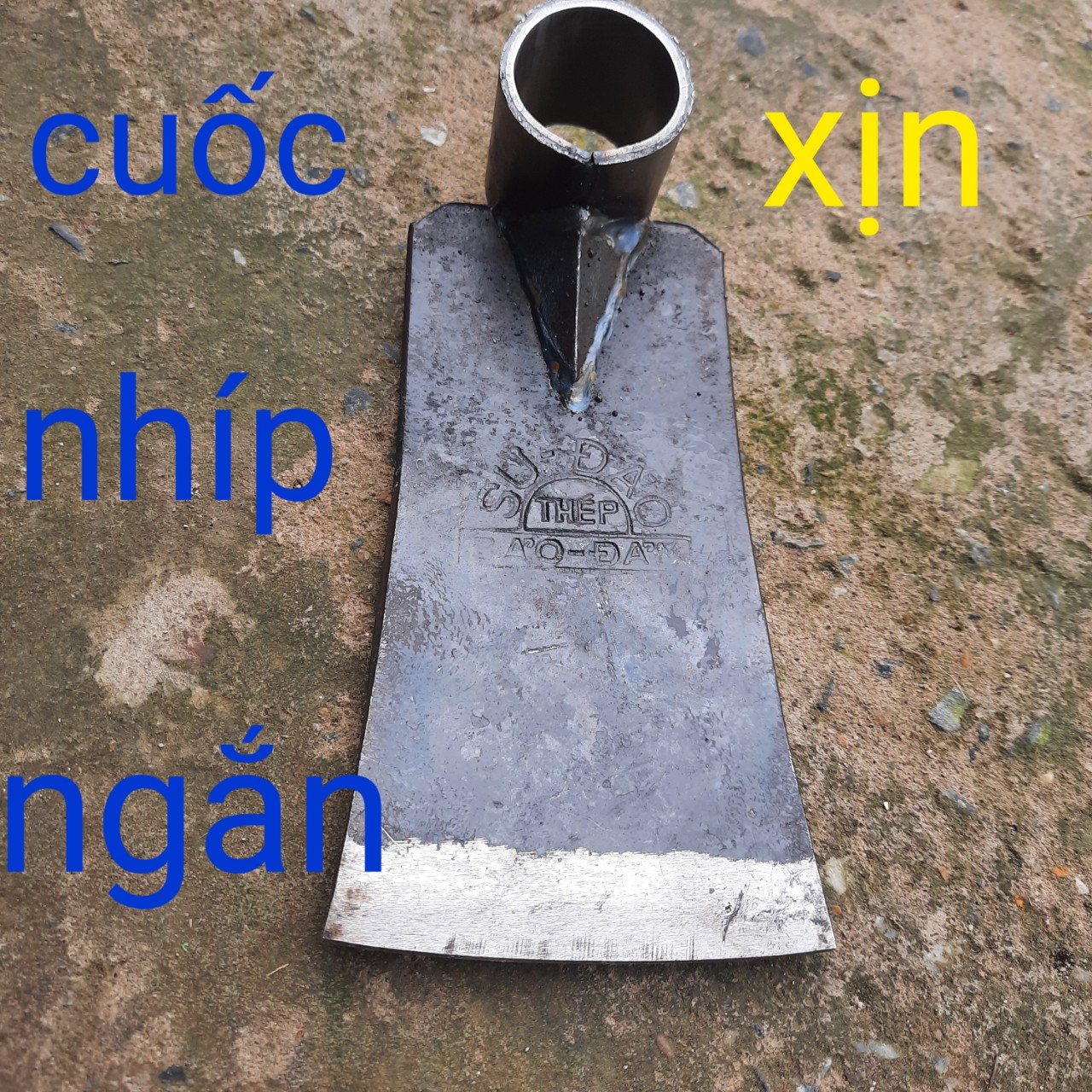 Cuốc nhíp đào đất, cuốc trồng cây chắc khỏe nhíp xe 100%-NHÍP XỊN -NHÍP NGẮN
