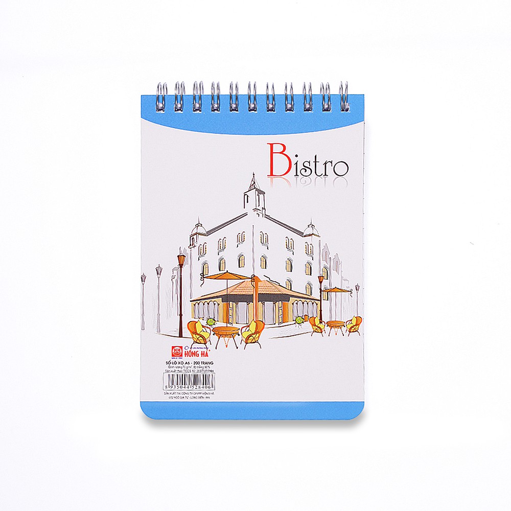 Sổ lò xo Bistro A6 đứng 200 trang