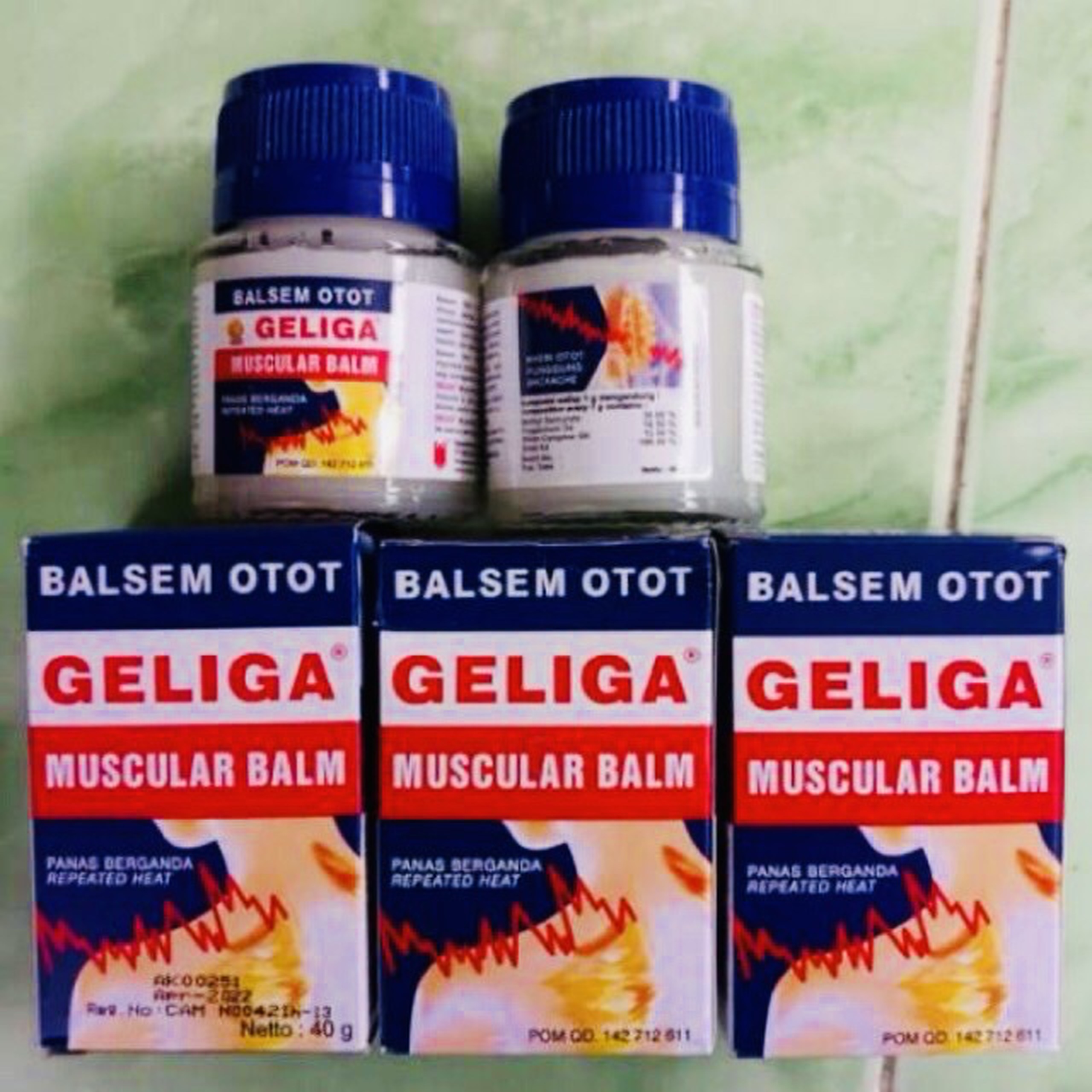 [HCM]Dầu cù là lửa Geliga 40g Indonesia