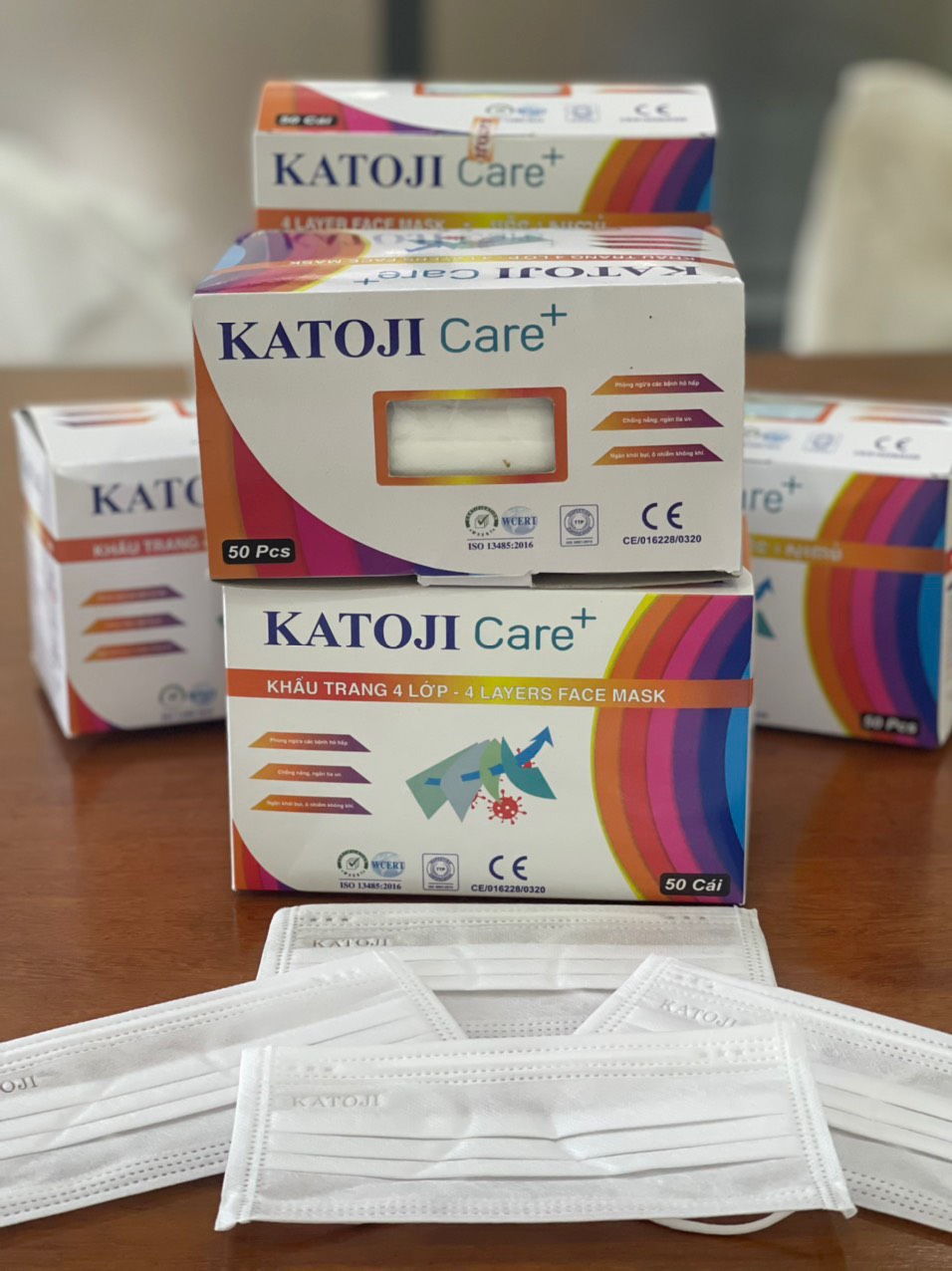 Khẩu trang y tế 4 lớp vải KATOJI