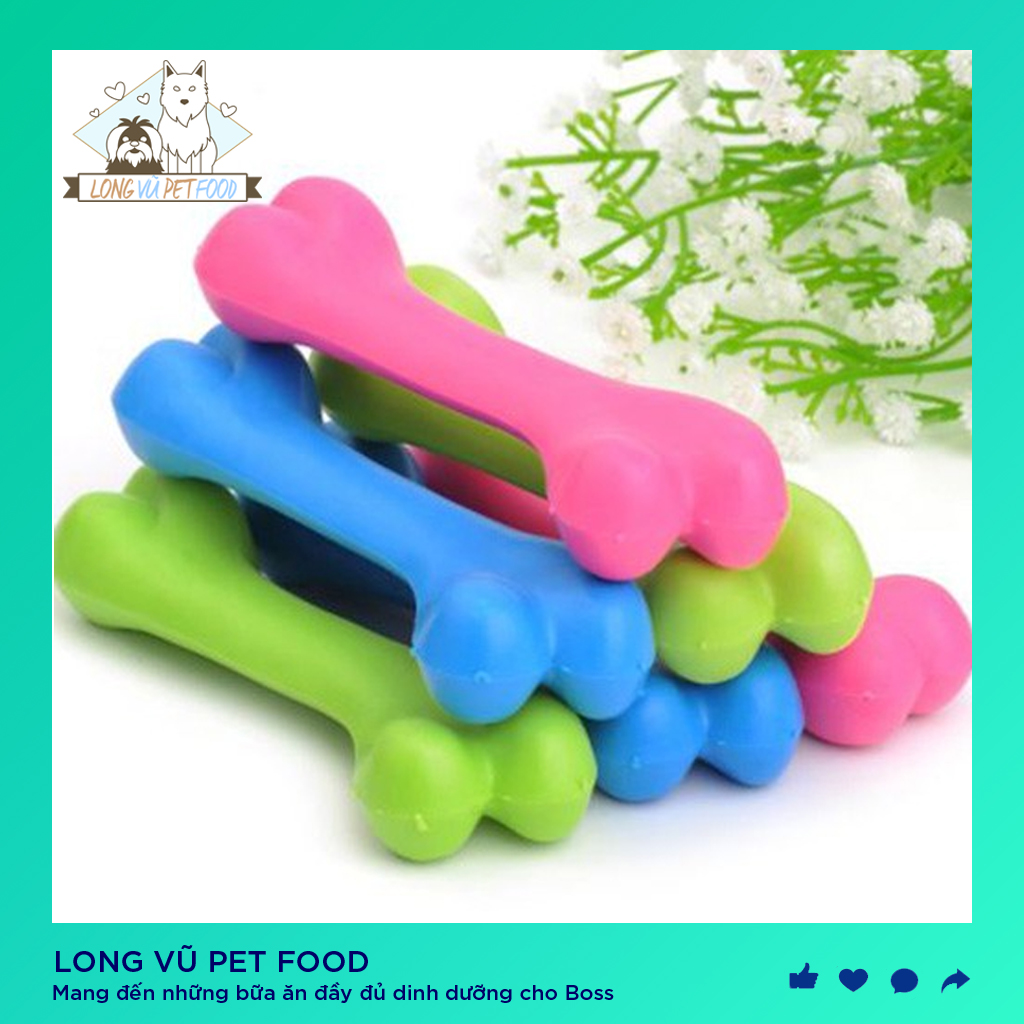 Đồ chơi cho chó Cục xương gặm sạch răng chống cắn cho chó, đồ chơi cho chó, đồ chơi cho mèo, đồ thú cưng - Long Vũ Pet Food