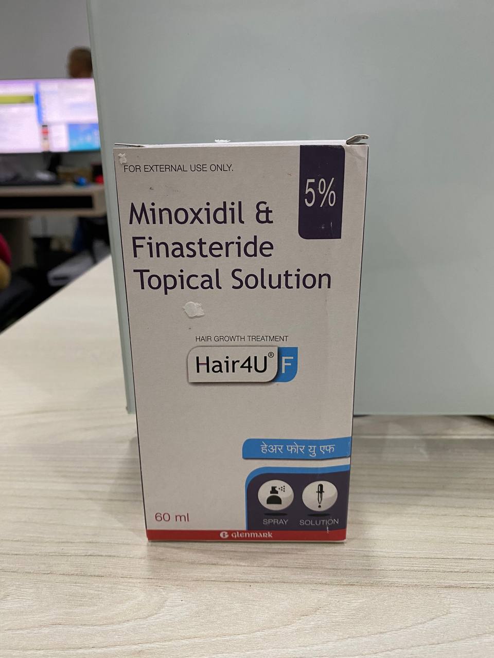 Chai xịt kích thích mọc tóc Minoxidil & Finasteride Topical Solution 5% - Hair4U
