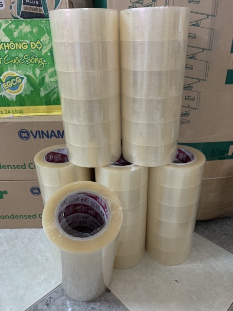 [HCM]Băng keo lớn 200y 1lốc 6 cuộn dày