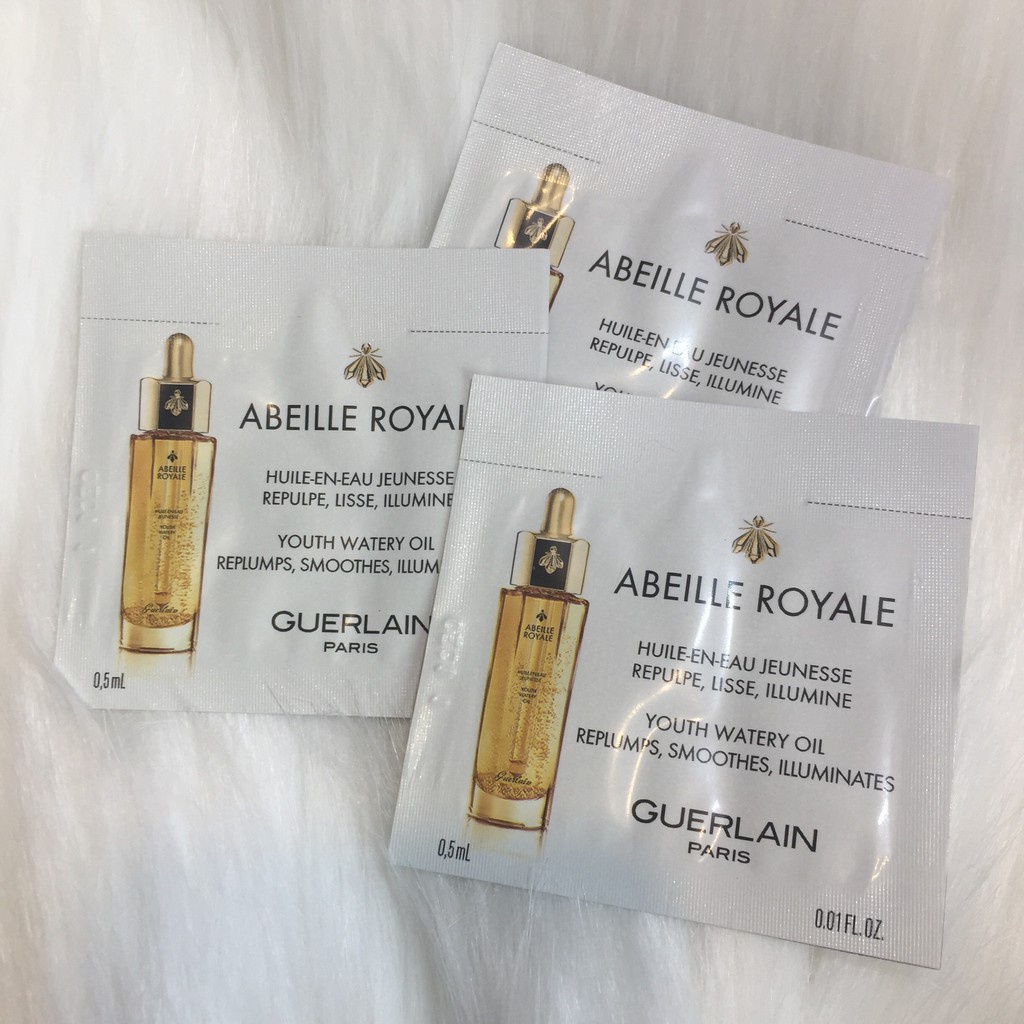 Sample guerlain abeille royale ( Serum Sữa Ong chúa + Dầu Dưỡng Watery Oil chống lão hoá )
