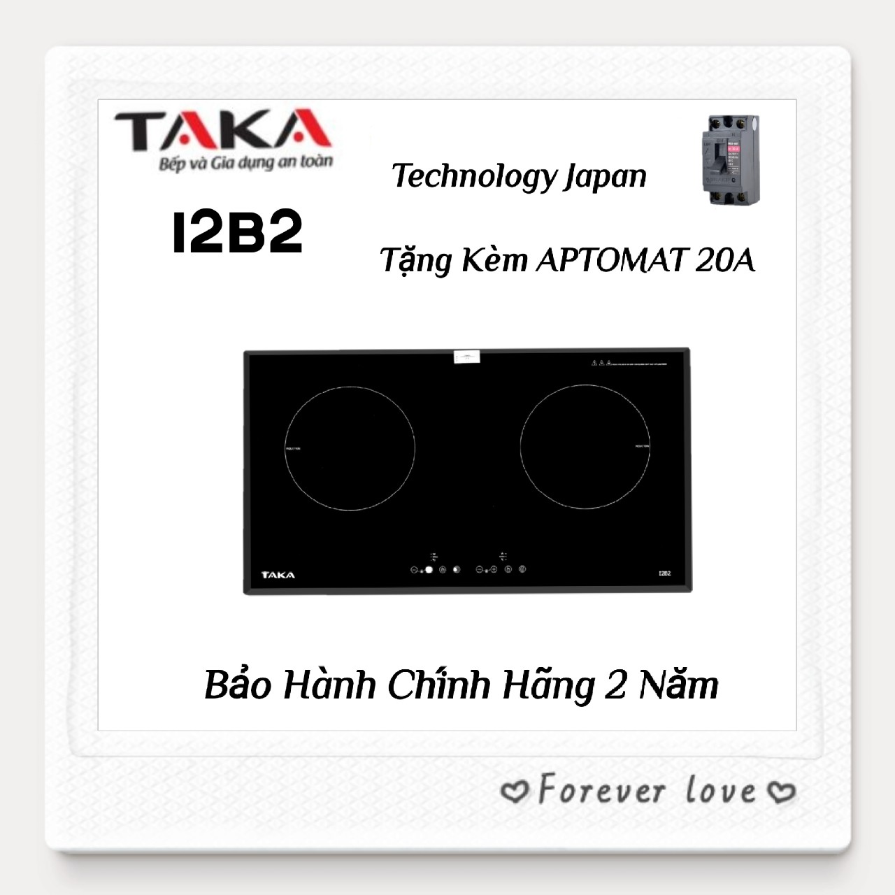[Trả góp 0%]Bếp Từ Đôi Cao Cấp Technology Japan TAKA I2B2