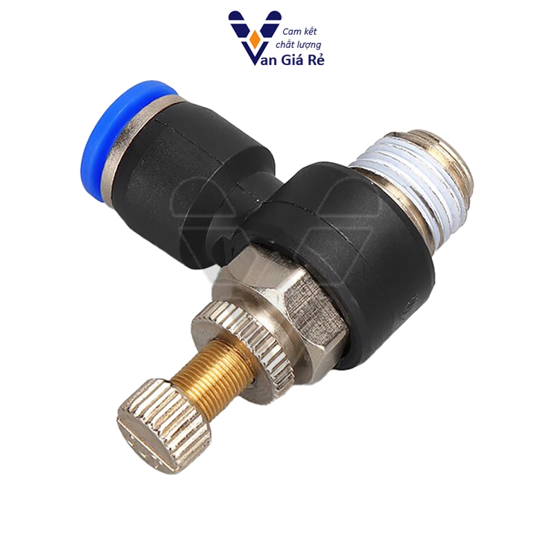 Van tiết lưu khí nén sl cho ống 4mm 6mm 8mm 10mm 12mm 16mm