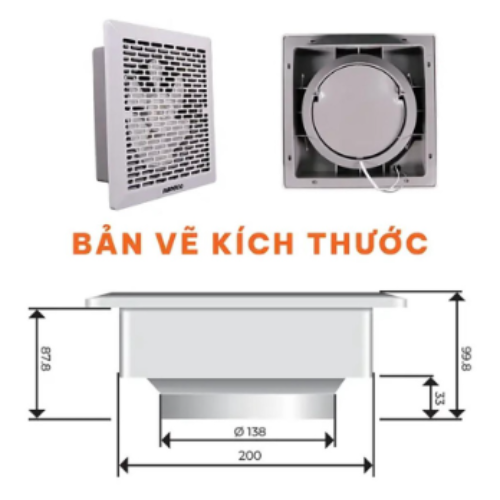 Quạt hút siêu mỏng Nanoco NMV2023