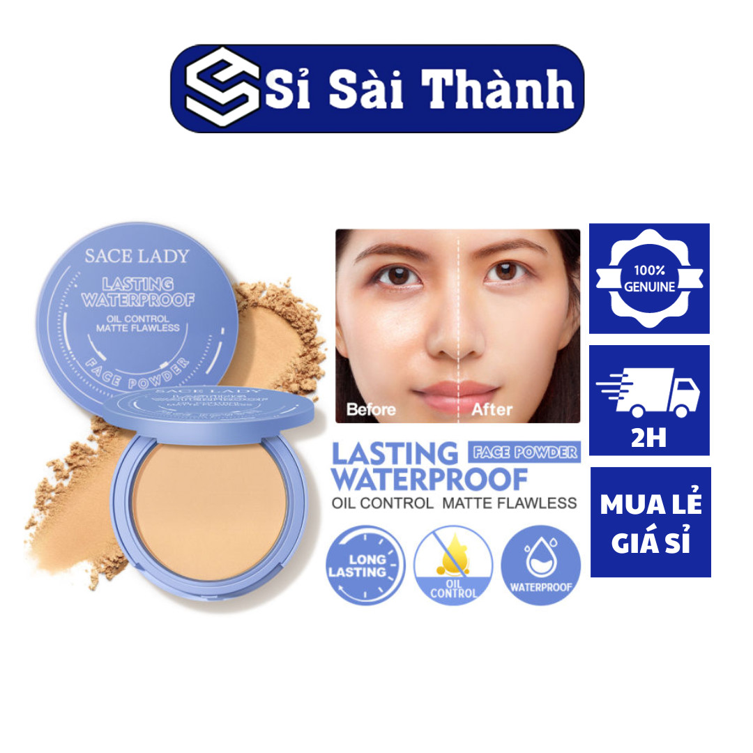Phấn phủ SACE LADY 10g trang điểm kiềm dầu chống thấm nước