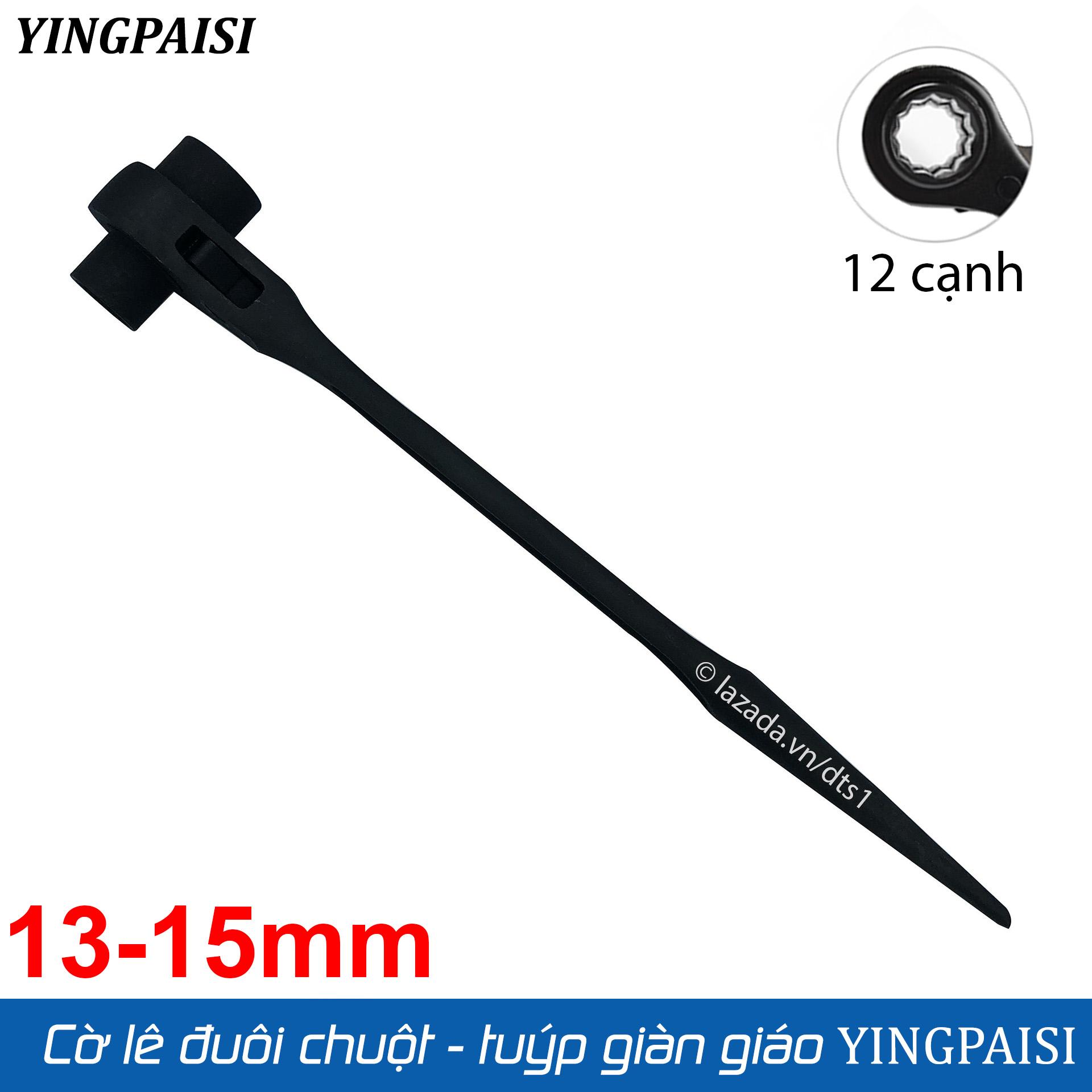 Cờ lê đuôi chuột 13-15mm, cờ lê giàn giáo tự động YINGPAISI thép cứng CR-V, tuýp giàn giáo đa năng 2 đầu tự động