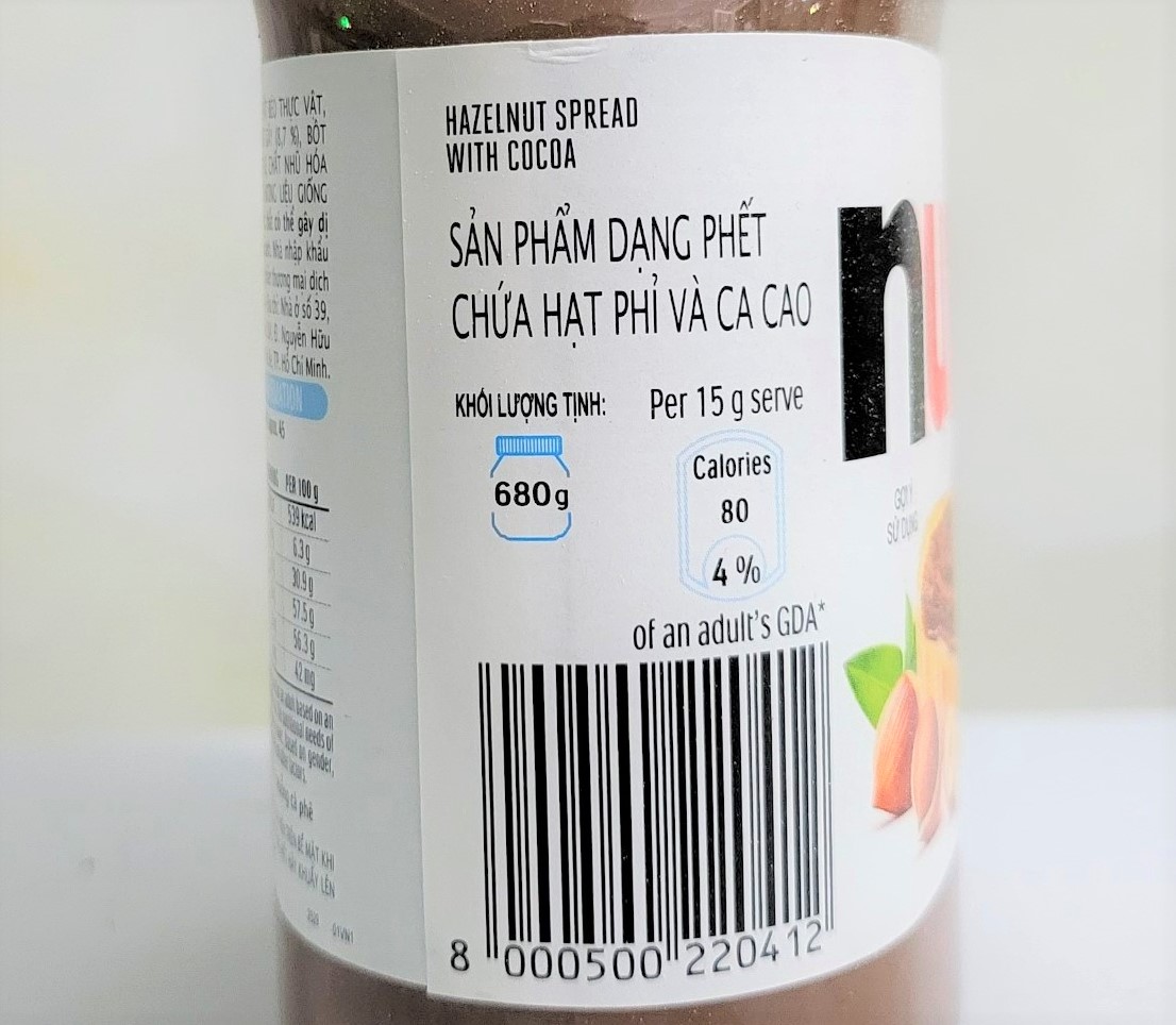 [HỘP (nhựa) LỚN 680g] BƠ HẠT PHỈ PHẾT CACAO [Australia] NUTELLA Hazelnut Spread with Cocoa