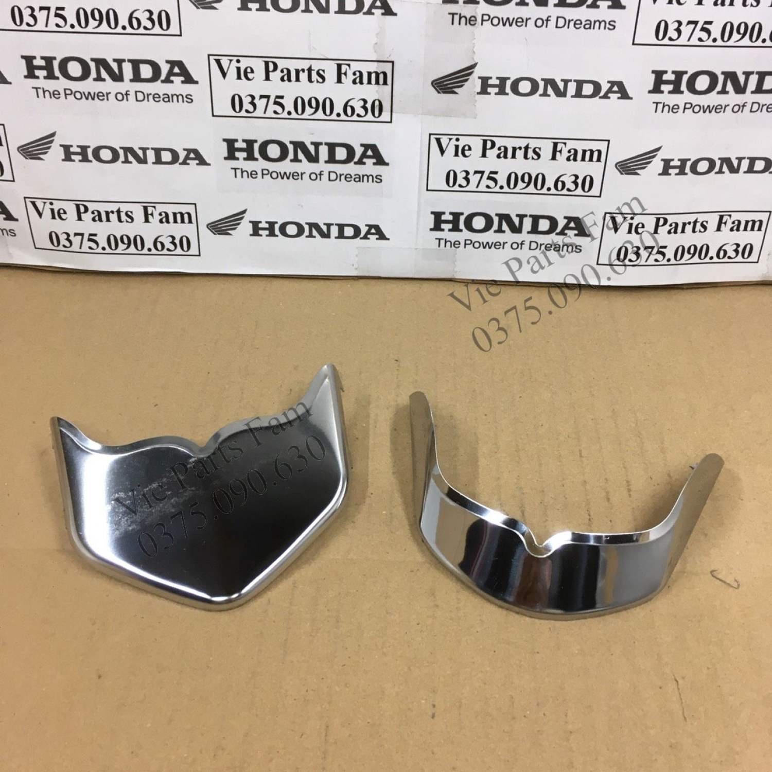 Combo 2 món mỏ dè Inox trước sau Vision 2015-2020