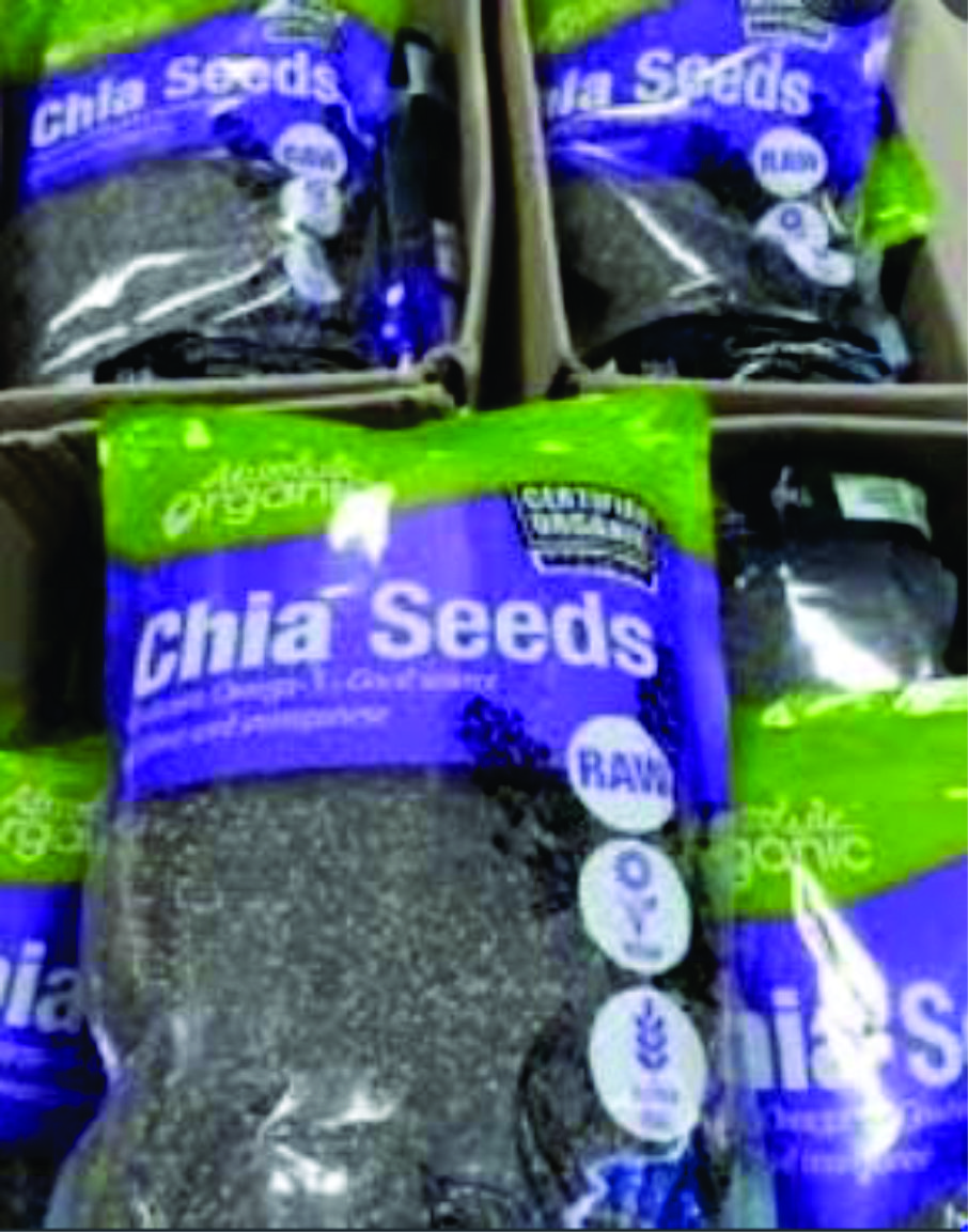 Hạt chia Úc Absolute Organic gói 1kg vỏ tím