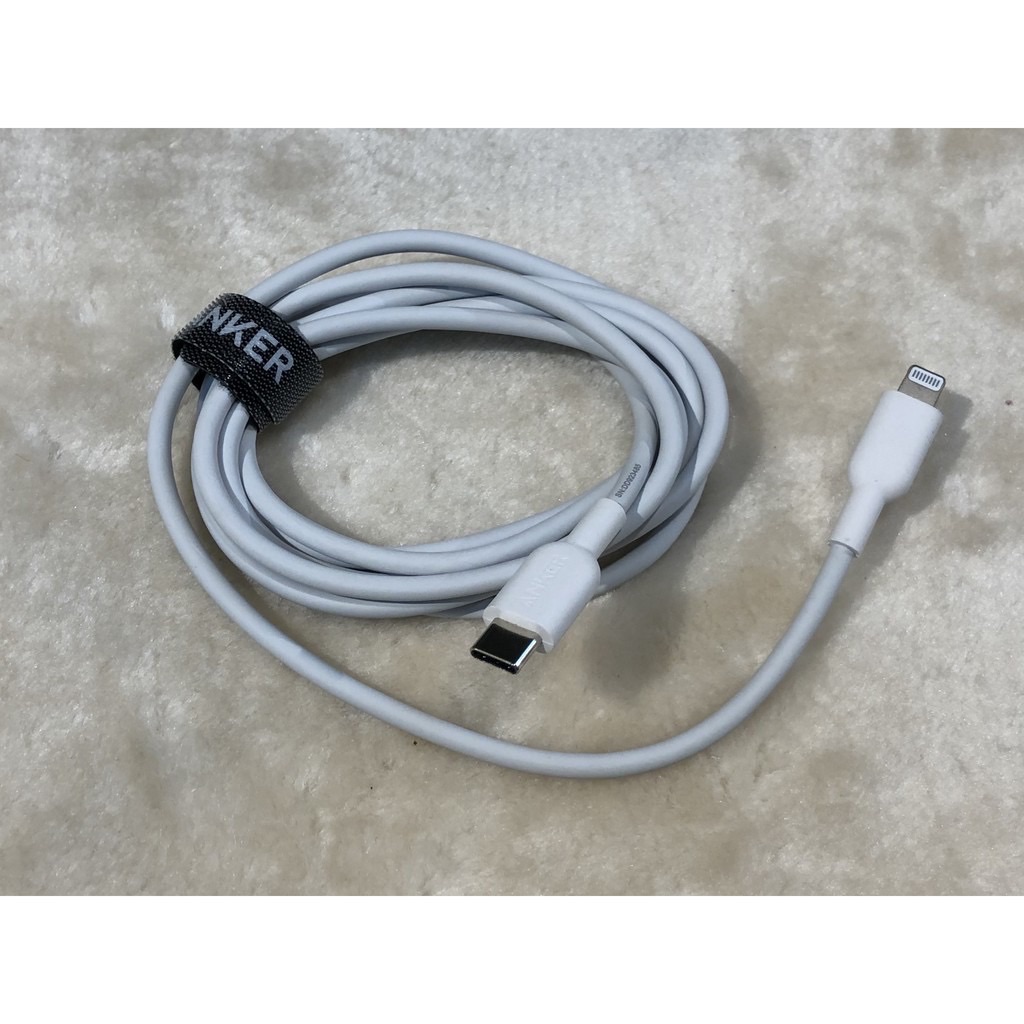 [HCM]Cáp Anker USB-C Lightning PowerLine 6ft/1.8m model A8112 dành cho iPhone/iPad/iPod
