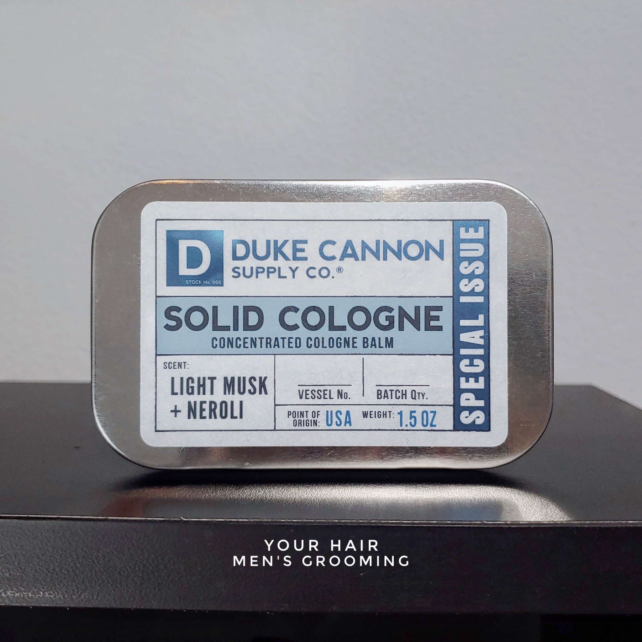 Nước hoa khô Duke Cannon SOLID COLOGNE - LIGHT MUSK + NEROLI - 42gr