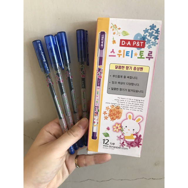 [MUA NHIỀU SIÊU RẺ] [Lẻ 1 cây] Bút viết mực gel D-A P&T SWEETY TTORU 0.38mm (Sản xuất tại Hàn Quốc)