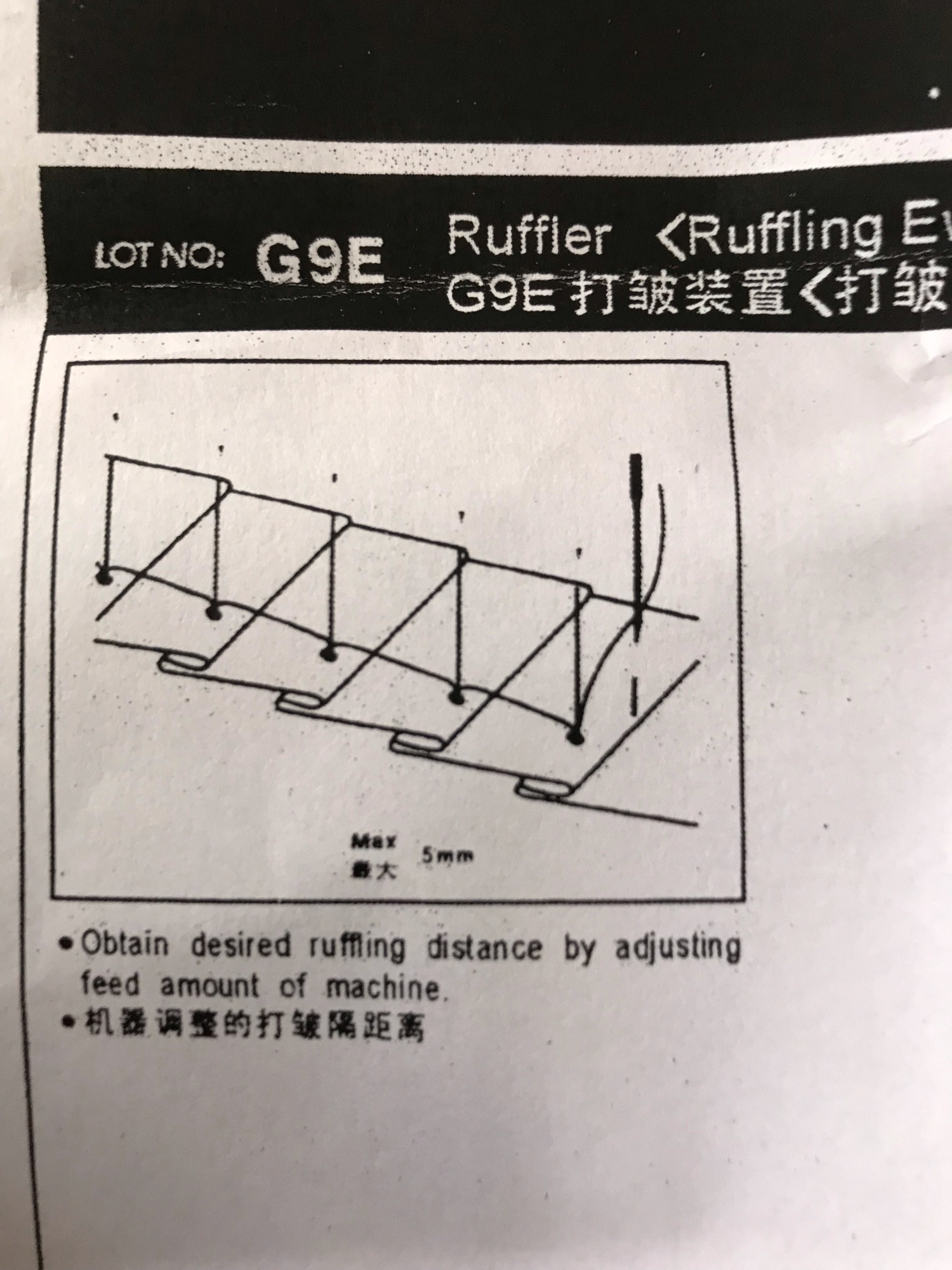 chân vịt xếp ly máy công nghiệp 1kim