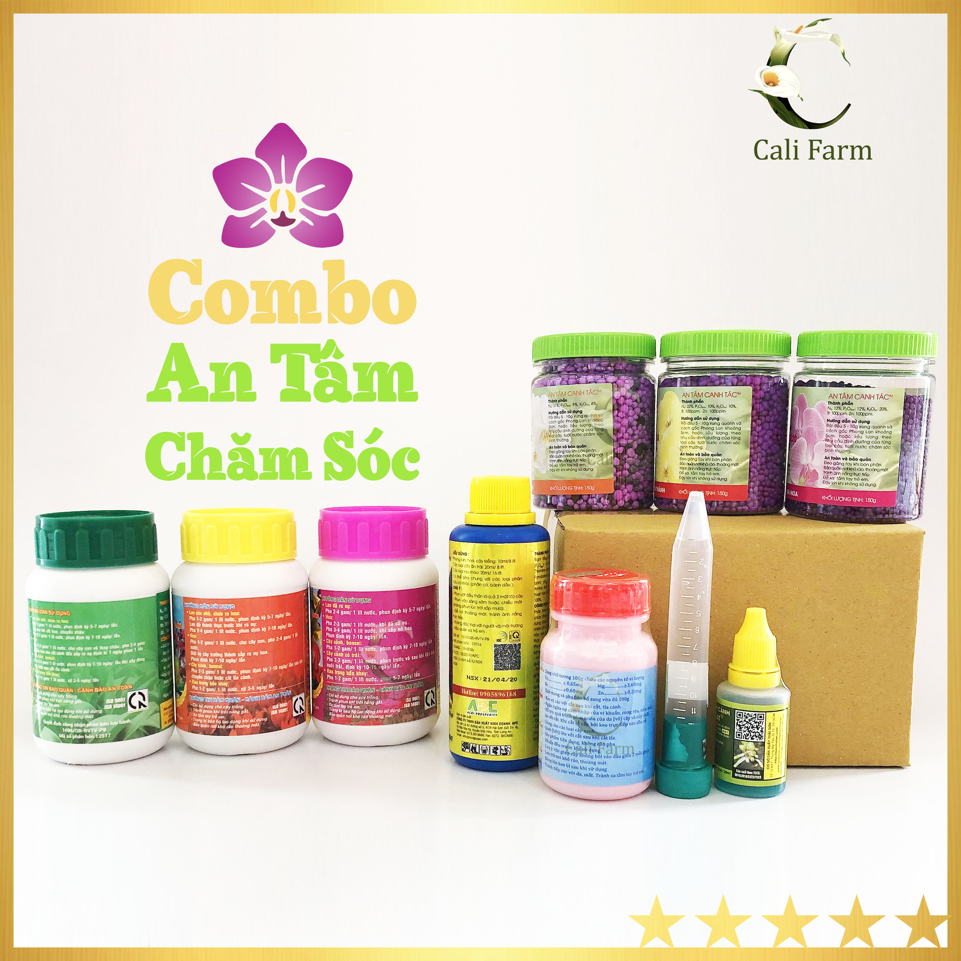 [Combo 10] An Tâm chăm sóc cho lan 10 món