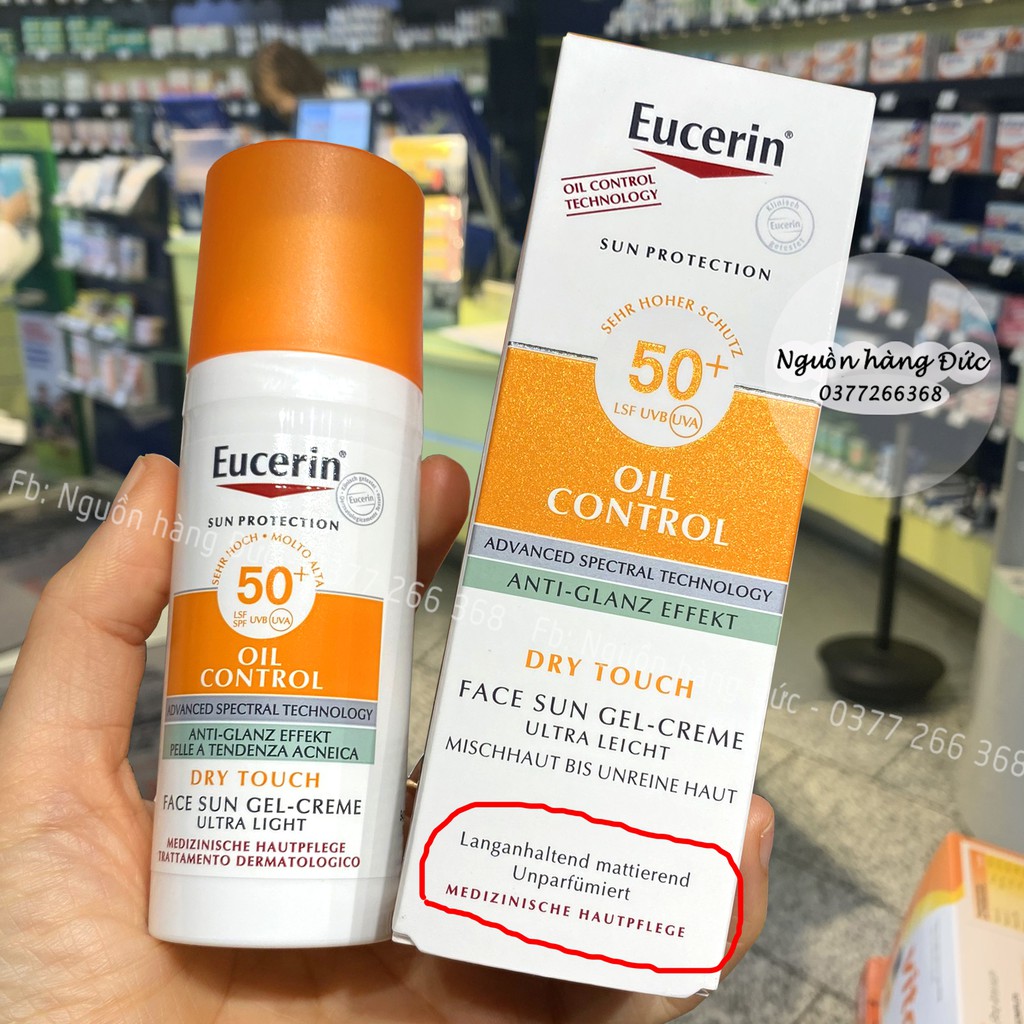 KEM CHỐNG NẮNG EUCERIN ĐỨC CAO CẤP