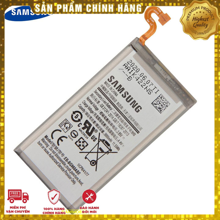 Pin samsung galaxy s9 sm-g960 g9600 eb-bg960abe 3000mah zin + tặng siêu dán pin