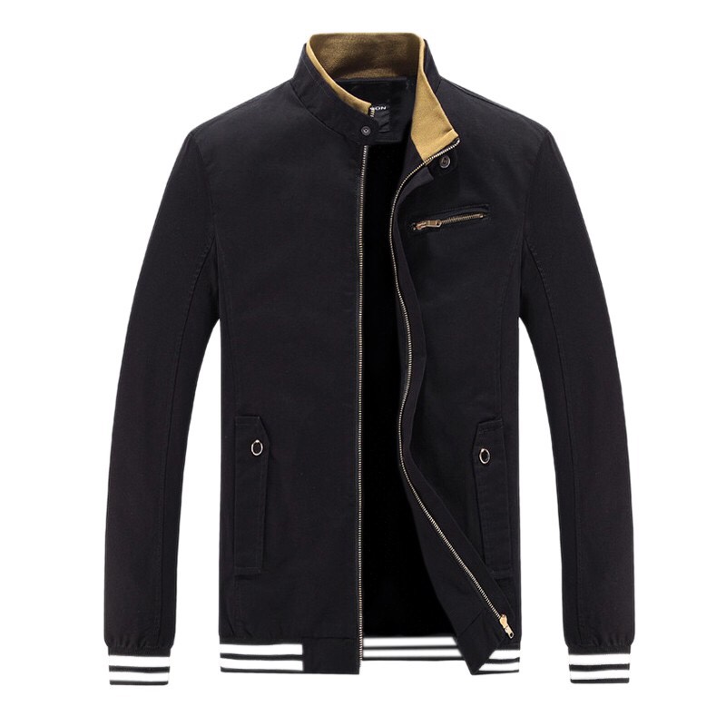 Áo khoác kaki nam bomber Khavi AK68 (Vàng)