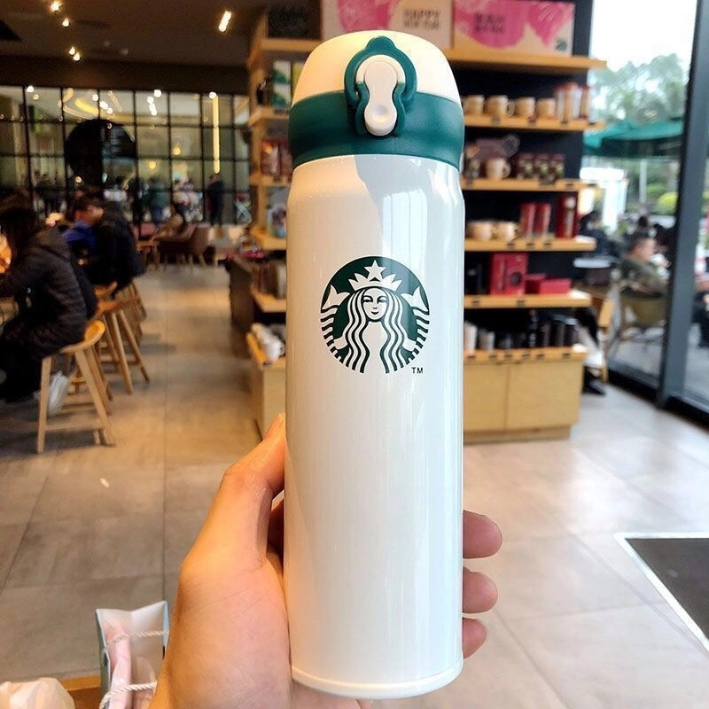 Bình Giữ Nhiệt Hình Starbuck thể tích 400ml. Kiểu dáng dễ thương, nhỏ gọn, giữ nhiệt 6-8 tiếng