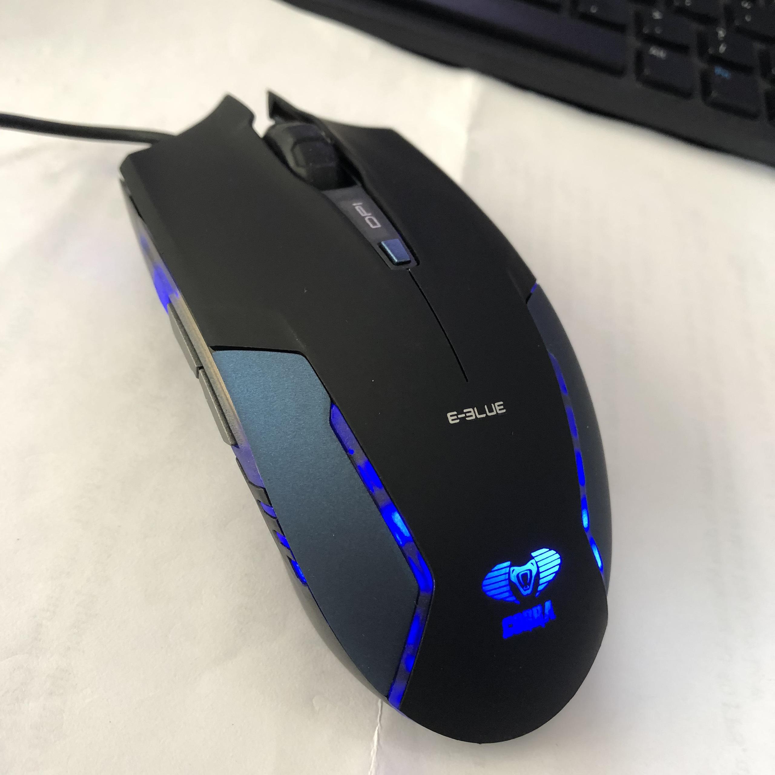 Chuột gaming E-Blue Junior II EMS151BL (Đen), chuột chơi game, chuột máy tính