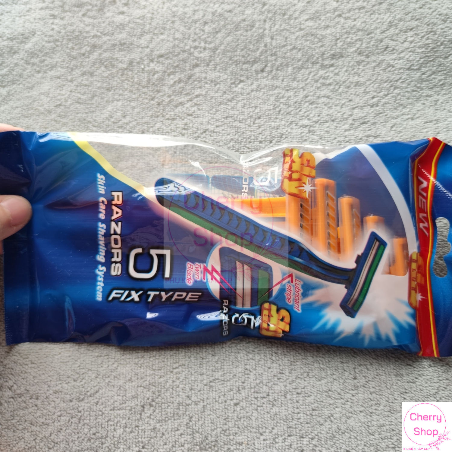 Combo 5 Cây Cạo Râu Hai Lưỡi Kép Cán Vàng