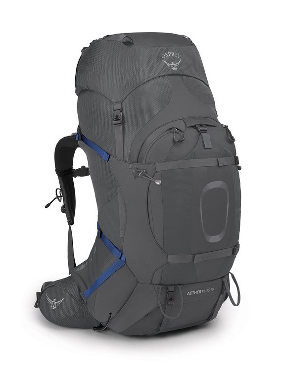 Balo nam du lịch phượt leo núi osprey aether plus 70 men backpack áo mưa đi kèm trợ lực có thể tách rời balo nhỏ