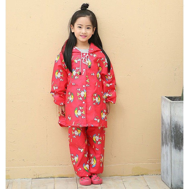 [HCM]ÁO MƯA BỘ VẢI DÙ SIZE SỐ 2+3+4 CHO BÉ
