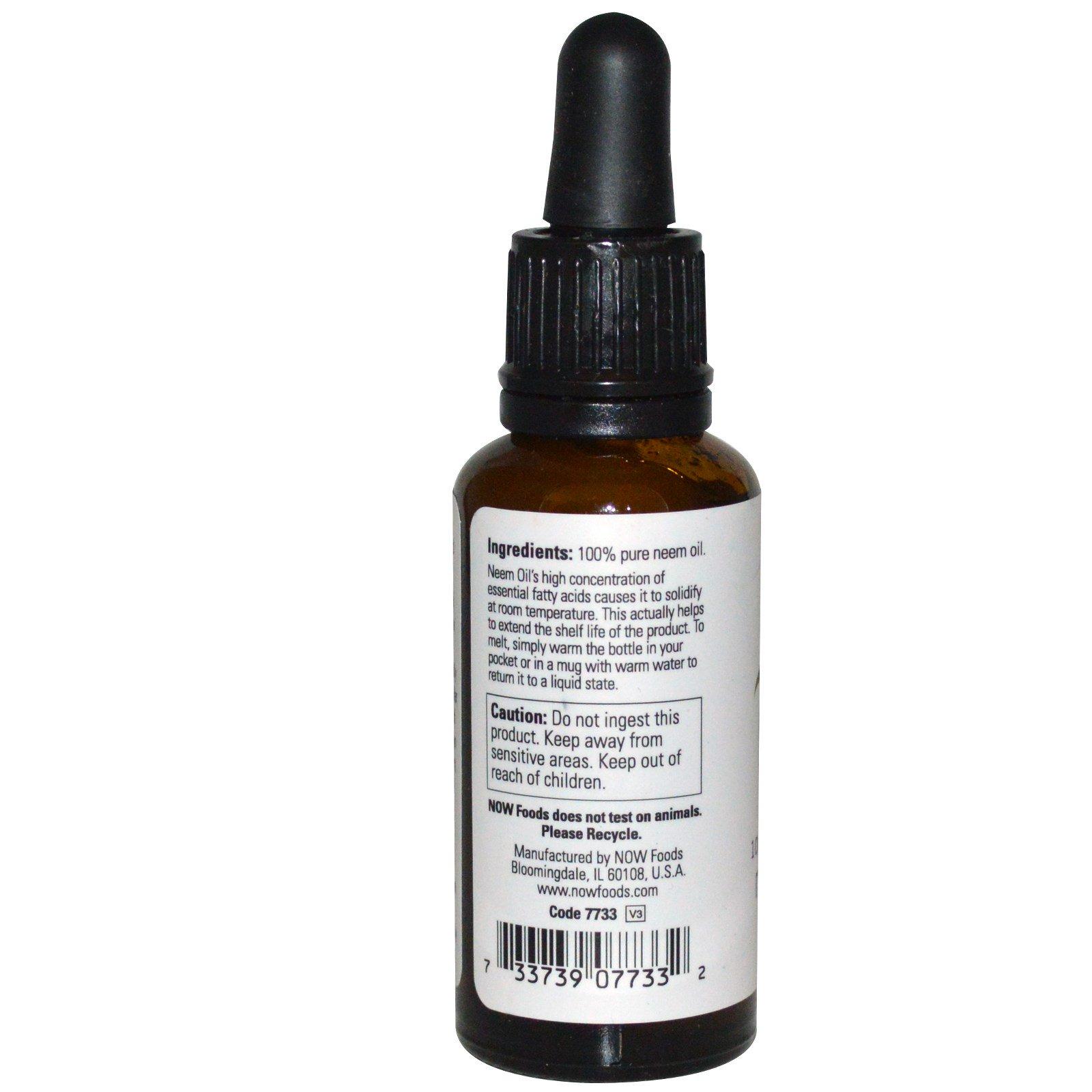 Now Solution, Dầu Neem Oil, 1 fl oz (30 ml)-USA
