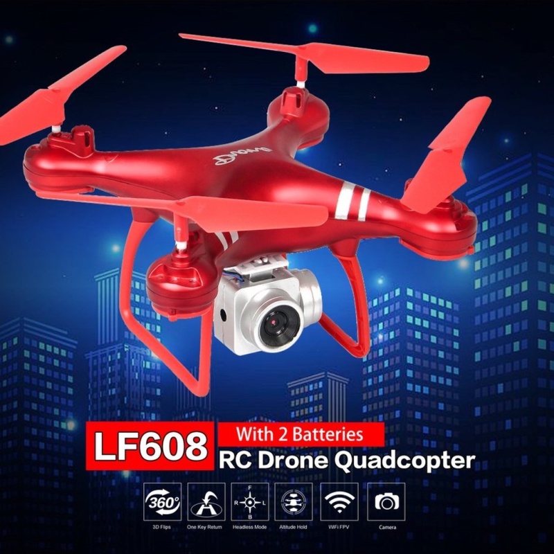 (SALE SIÊU HOT) Flycam Giá Rẻ Máy Bay Điều Khiển Từ Xa Done LF608 Camera 2.0Mpa. HD 720P Góc Quay Rộng Độ Nét Cao,Kết Nối Wifi Truyền Video Trực Tiếp Về Điện Thoại, Chế Độ Bay Không Đầu Con Quay Hồi Chuyển Mạnh Mẽ Ốn Định.