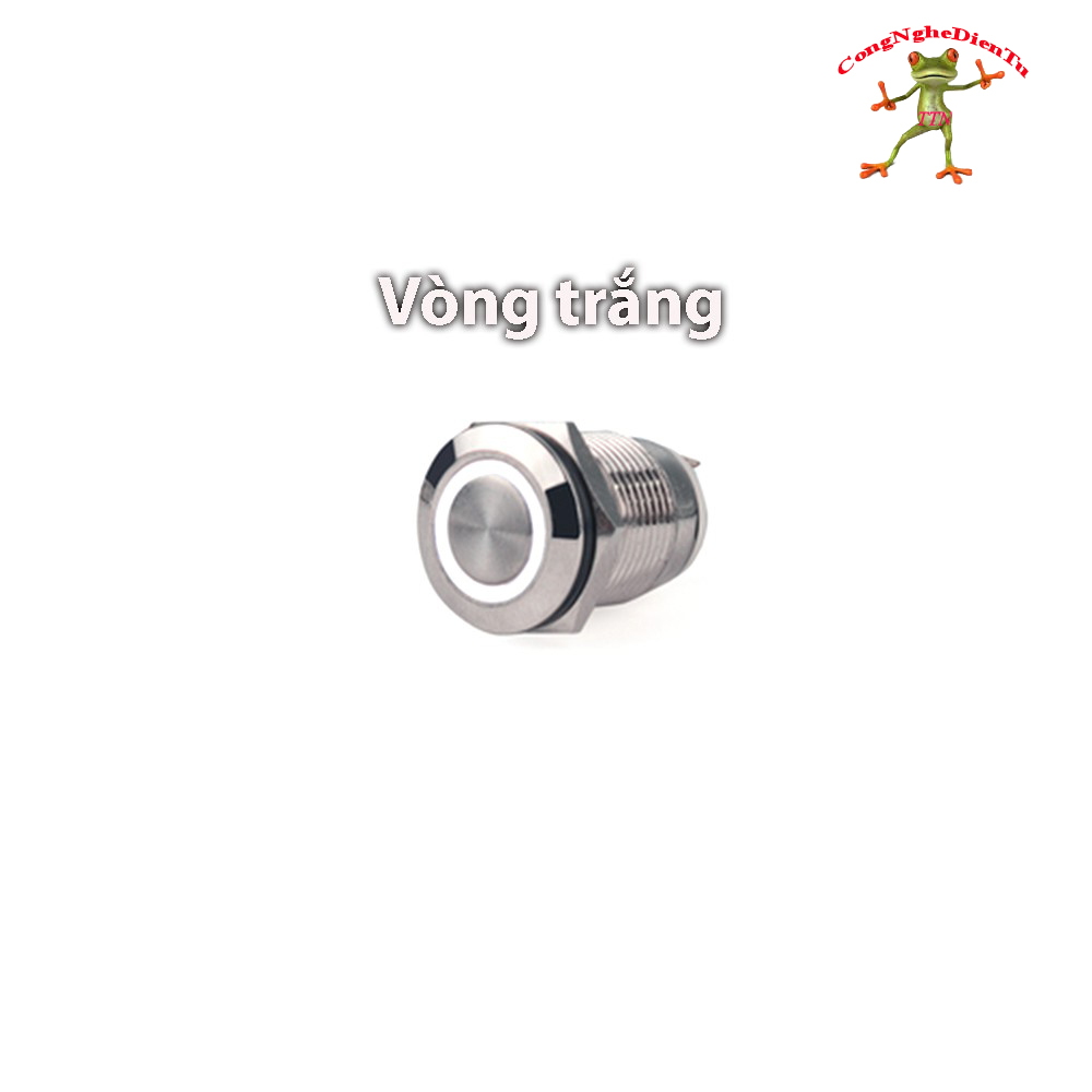 Nút nhấn 12mm led chống nước (nhấn vào tự nhả ra) 12v- 24V