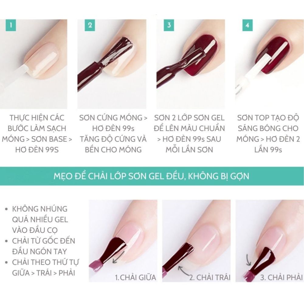Combo Base top cứng móng hoa hồng